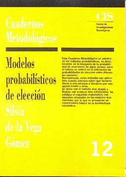 portada Modelos Probabilísticos de Elección (in Spanish)
