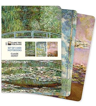 portada Claude Monet set of 3 Midi Notebooks (Midi Notebook Collections) (in English)