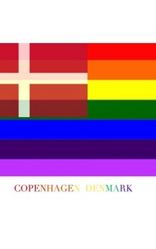 portada COPENHAGEN DENMARK Gay pride flag blank journal: DENMARK Gay pride flag blank journal (en Danés)