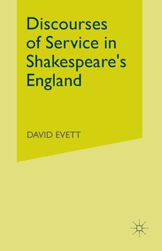 portada Discourses of Service in Shakespeare's England (en Inglés)