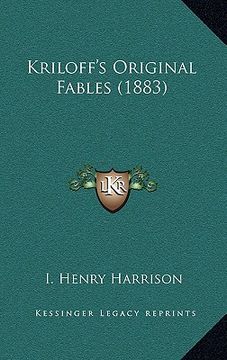 portada kriloff's original fables (1883) (in English)
