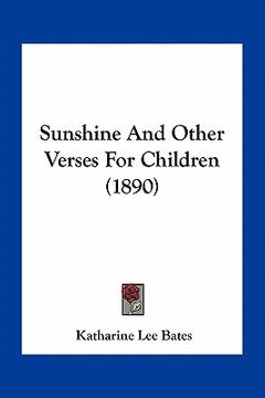 portada sunshine and other verses for children (1890) (in English)