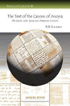 portada the text of the canons of ancyra