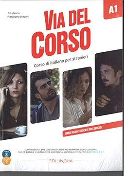 portada Via del Corso a1 Libro Dello Studente ed Esercizi (+2Cd Audio + dvd Video) (in Italian)