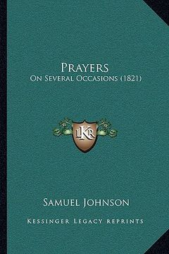 portada prayers: on several occasions (1821) (en Inglés)