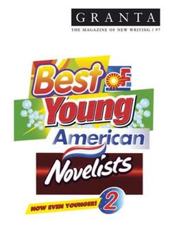 portada Best of Young American Novelists 2 (Granta: The Magazine of new Writing) (en Inglés)