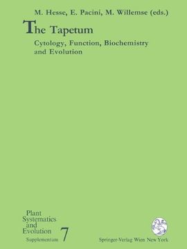 portada The Tapetum: "Cytology, Function, Biochemistry and Evolution" (Plant Systematics and Evolution - Supplementa)