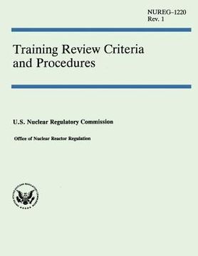 portada Training Review Criteria and Procedures (in English)