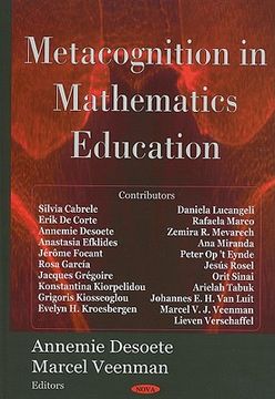 portada metacognition in mathematics education