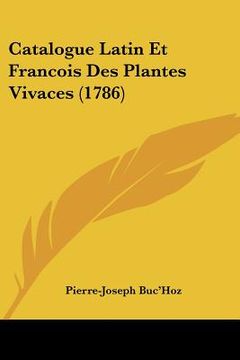 portada catalogue latin et francois des plantes vivaces (1786)