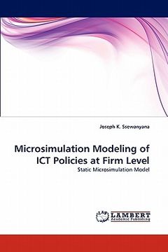 portada microsimulation modeling of ict policies at firm level (en Inglés)