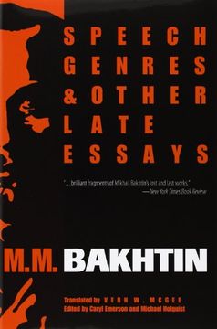 portada Speech Genres and Other Late Essays (in English)