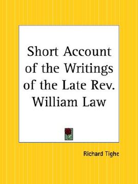portada short account of the writings of the late rev. william law (in English)