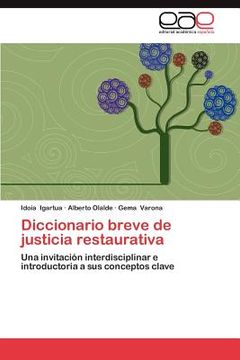 portada diccionario breve de justicia restaurativa (en Inglés)