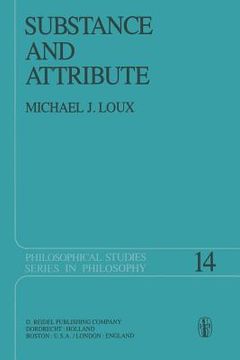 portada Substance and Attribute: A Study in Ontology (in English)