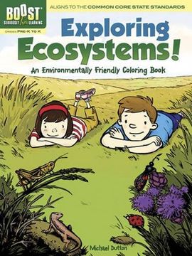 portada Boost Exploring Ecosystems! An Environmentally Friendly Coloring Book (Boost Educational Series) (in English)