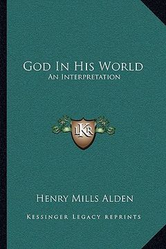 portada god in his world: an interpretation (en Inglés)
