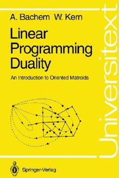portada linear programming duality (en Inglés)
