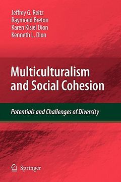 portada multiculturalism and social cohesion: potentials and challenges of diversity (en Inglés)