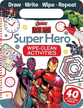 portada Marvel Avengers Iron Man: Super Hero Wipe-Clean Activities (en Inglés)