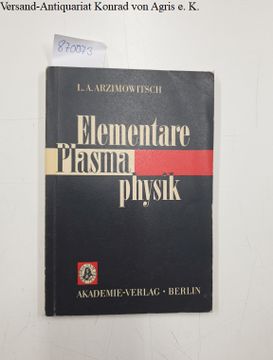 portada Elementare Plasmaphysik: (en Alemán)