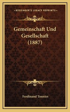portada Gemeinschaft Und Gesellschaft (1887) (en Alemán)