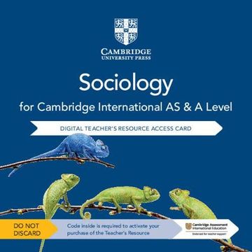 portada Cambridge International as & a Level Sociology Digital Teacher'S Resource Access Card (en Inglés)