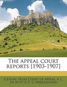 portada the appeal court reports [1903-1907]