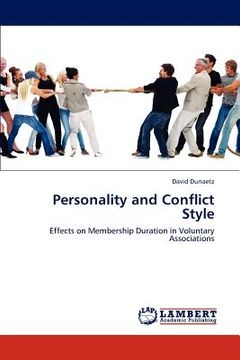portada personality and conflict style (en Inglés)