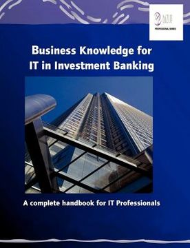 portada business knowledge for it in investment banking (en Inglés)