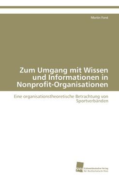 portada Zum Umgang Mit Wissen Und Informationen in Nonprofit-Organisationen