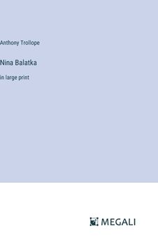 portada Nina Balatka: in large print (en Inglés)