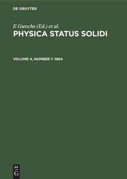 portada Physica Status Solidi, Volume 4, Number 1, Physica Status Solidi (1964) 
