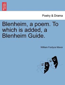 portada blenheim, a poem. to which is added, a blenheim guide. (en Inglés)
