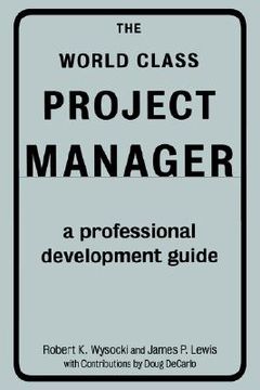 portada the world class project manager (en Inglés)