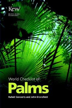 portada world checklist of palms (en Inglés)