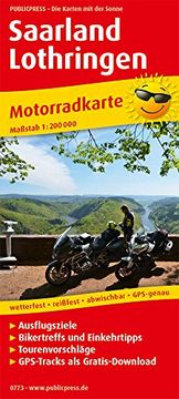 portada Motorradkarte Saarland - Lothringen 1: 200 000
