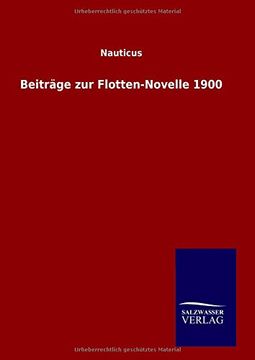 portada Beiträge zur Flotten-Novelle 1900 (German Edition)