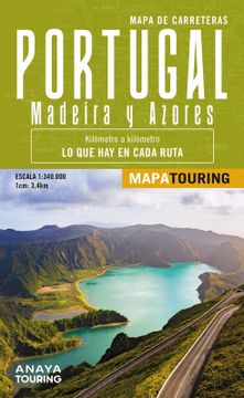 portada Mapa de carreteras de Portugal, Madeira y Azores 1:340.000 - (desplegable)