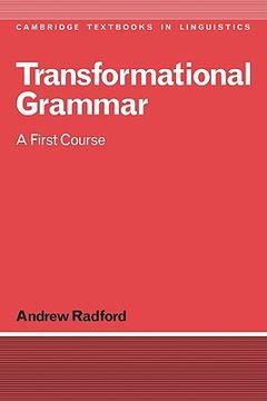 portada Transformational Grammar: A First Course (in English)