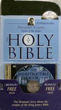 portada alexander scourby bible-kjv [with the indestructible book] (in English)