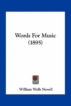 portada words for music (1895) (in English)