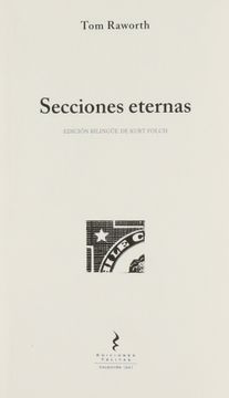 portada Secciones eternas y otros poemas (in Spanish)