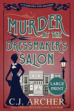 portada Murder at the Dressmaker's Salon: Large Print (Cleopatra fox Mysteries) (en Inglés)