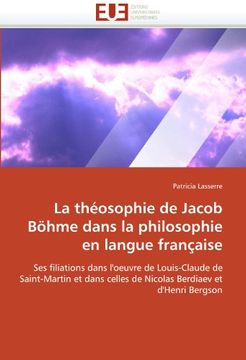 portada La Theosophie de Jacob Bohme Dans La Philosophie En Langue Francaise