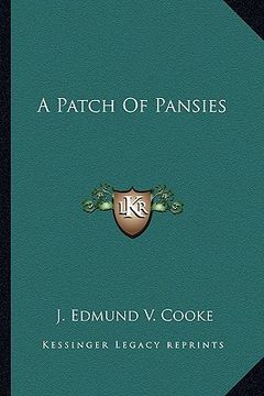 portada a patch of pansies (en Inglés)