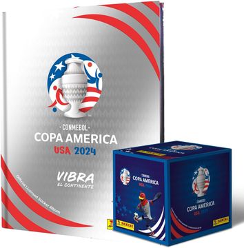 portada Album de estampas Pasta dura SILVER Copa América + 50 sobres - Editorial Panini