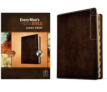 portada Nlt Every Man’S Bible, Large Print, Deluxe Explorer Edition (en Inglés)