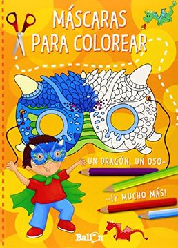 portada Mascaras Para Colorear (Naranja) (in Spanish)