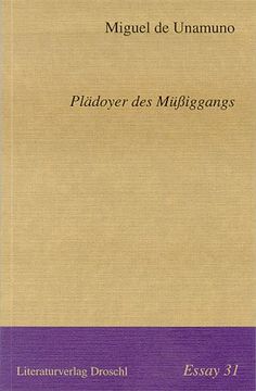 portada Plädoyer des Müßiggangs (en Alemán)